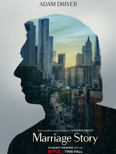 Double exposure of a cityscape within a person's silhouette.