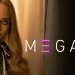 A woman with long blonde hair next to the word 'MEGA' in stylized text.